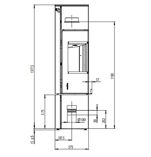 Wodtke Club 11 Kaminofen 5 kW raumluftunabhängig