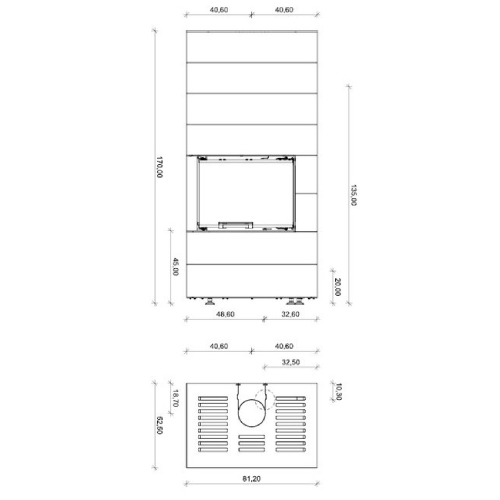 Neocube C20 Black & White Edition Kaminbausatz 7,8 kW