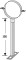 Vorschau: Halter Boden-/Deckenbefestigung 500 mm - einwandig - Raab EW-FU