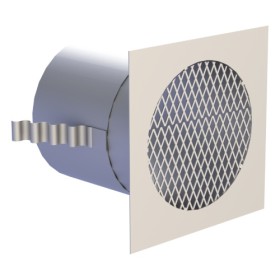 Lüftungsgitter rund Ø 130 mm - einwandig - Tecnovis TEC-EW-Classic