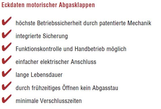 Kutzner und Weber - Motorische Abgasklappe MUK STA 2 (S1) 230V