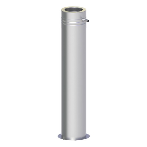 Teleskopstütze 250 - 1190 mm inkl. Teleskopkopf mit Kondensatablauf seitlich - doppelwandig - TEC-DW-DESIGN