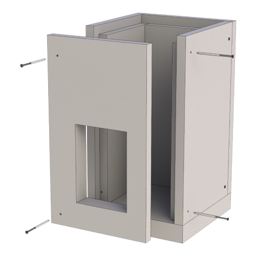 Leichtbauschornstein - Basiselement 500 mm - Tecnovis TEC-LS-F