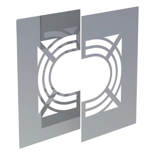 Deckenblende für Hinterlüftung, zweiteilig, 31-45° - doppelwandig - Tecnovis TEC-DW-STANDARD Deckenblende für Hinterlüftung, zweiteilig, 31-45° - doppelwandig - Tecnovis TEC-DW-STANDARD