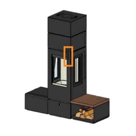 Kaminzubehör Cera Design - Griff rund (Santos plus)