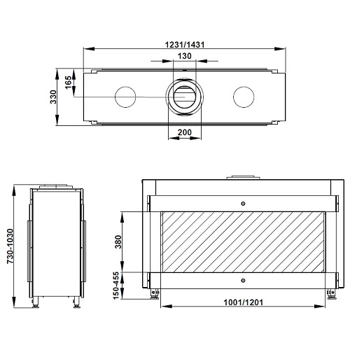 Leda CARISMO 100 DS Gaskamin