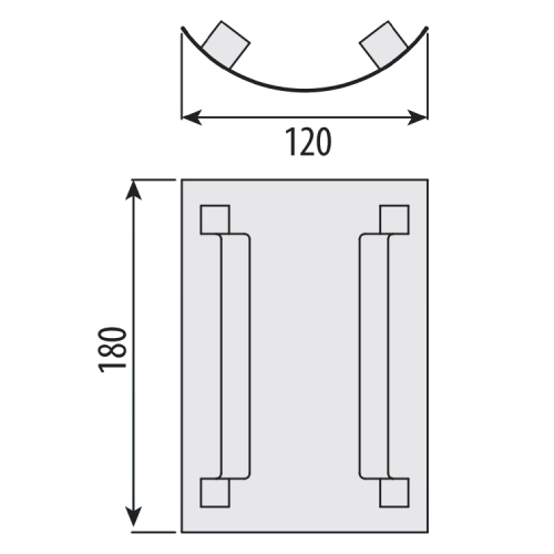 Diffusionssperre 120x180 mm - einwandig - eka edelstahlkamine complex E