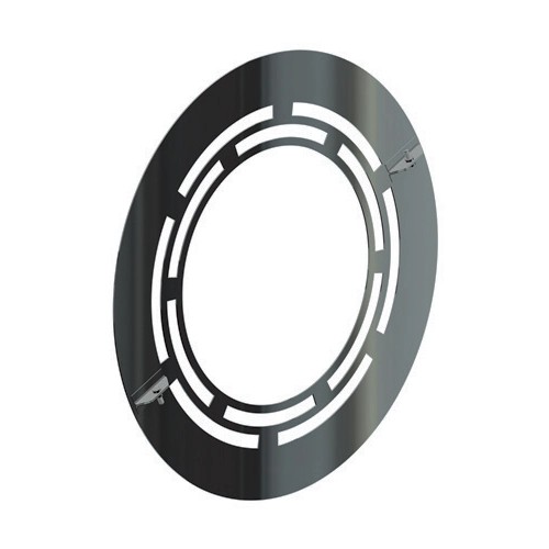 Wandrosette 2-teilig mit Hinterlüftung, 12 cm breit - doppelwandig - Reuter DW-Systeme Wandrosette 2-teilig mit Hinterlüftung, 12 cm breit - doppelwandig - Reuter DW-Systeme