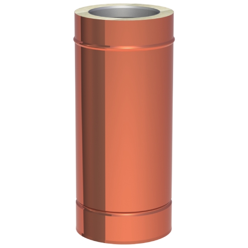 Längenelement 500 mm aus Kupfer - doppelwandig - Tecnovis TEC-DW-Classic