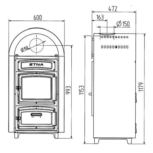 Wamsler Hüttenofen Etna Werkstattofen 9 kW
