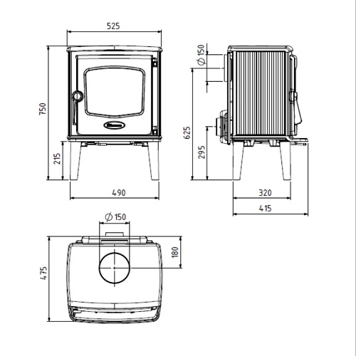 Dovre 525 CB Kaminofen 8 kW