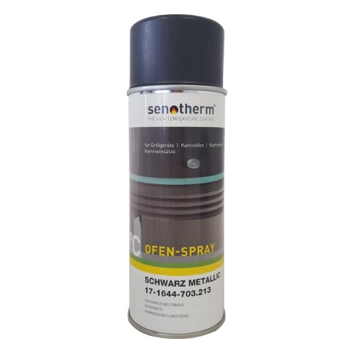 Ofenrohr - Ferro Senotherm Spraydose - schwarz metallic - Tecnovis TEC-Stahl