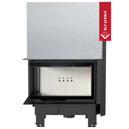 Kratki MBM Kamineinsatz 10 kW Eckkamin Schiebetür