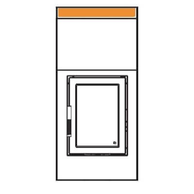 Kaminzubehör LEDA - Anbauleiste 480 x 60 mm zur Verlängerung (Höhe), Guss