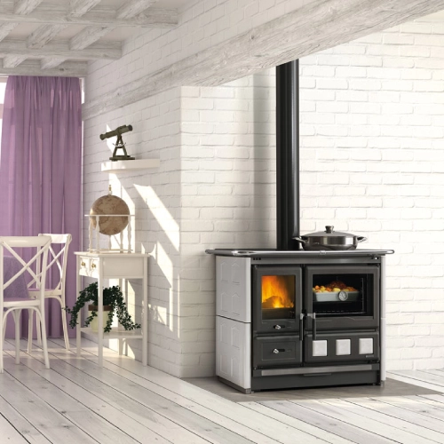 La Nordica Rosa XXL 5.0 - Maiolica Holzherd 11 kW