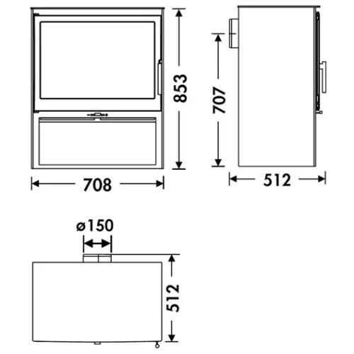 Panadero Acacia Kaminofen 9,8 kW