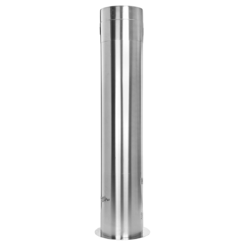 Teleskopstütze 610-1190 mm inkl. Teleskopkopf mit Kondensatablauf und Tür - doppelwandig - Tecnovis TEC-DW-Design