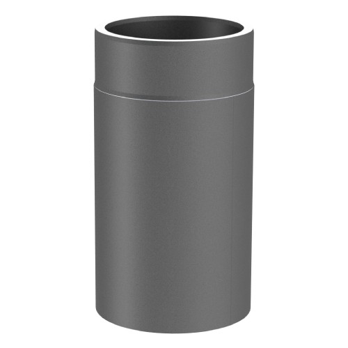 Ofenrohr - doppelwandig - Längenelement 330 mm gussgrau - Tecnovis TEC-Protect