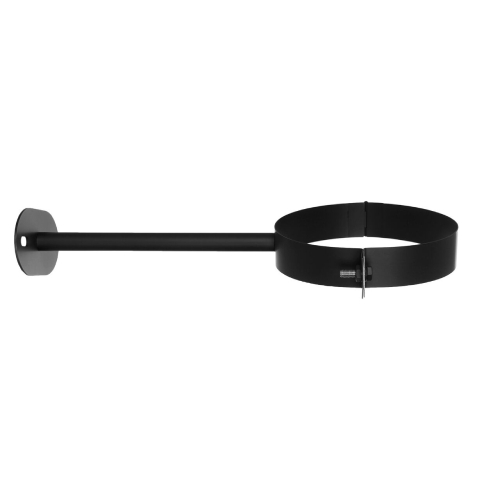 Ofenrohr - doppelwandig - Wandhalter bis 250 mm schwarz - Tecnovis TEC-Protect