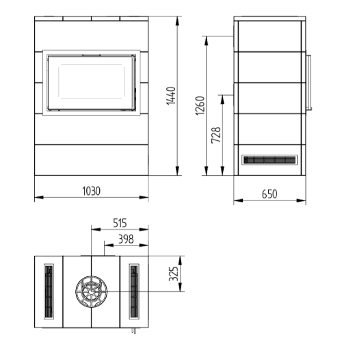 Jydepejsen Sigma Titan 2 Kaminbausatz 7 kW