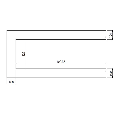 DRU - Einbaurahmen für Metro 100XTU-41 RCH (8-seitig, B = 100 mm) Gaskaminzubehör