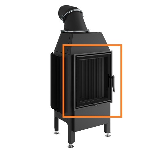 Spartherm - Satz Eboris 1300 schwarz für Mini Z1/Mini S Kaminzubehör