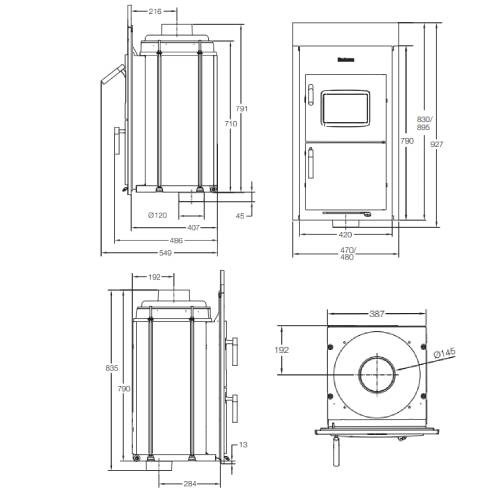 Buderus Logaflame HLS117 Heizeinsatz 8 kW