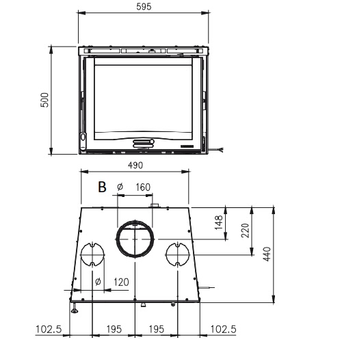 La Nordica Inserto 60 | 4.0 - Ventilato Kamineinsatz 6,5 kW