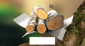 Kaminzubehör - Holzkorb A. Edelstahl Matt Geb. - Lienbacher