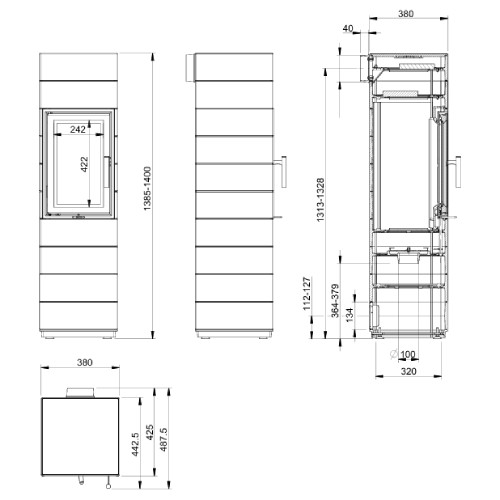 Leda Corna Kaminofen 4 kW