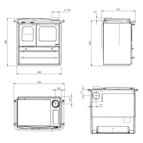 La Nordica Sovrana Evo 2.0 Holzherd 7,5 kW