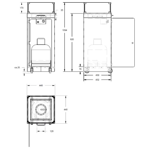 Wamsler Ambiente 40 Gartenkamin
