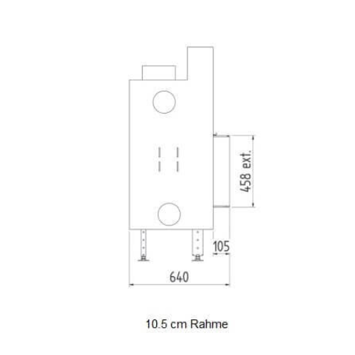M-Design - 4 Seiten Rahmen für 1300H, 550V, 850V, 1000V, 1150V Kaminzubehör