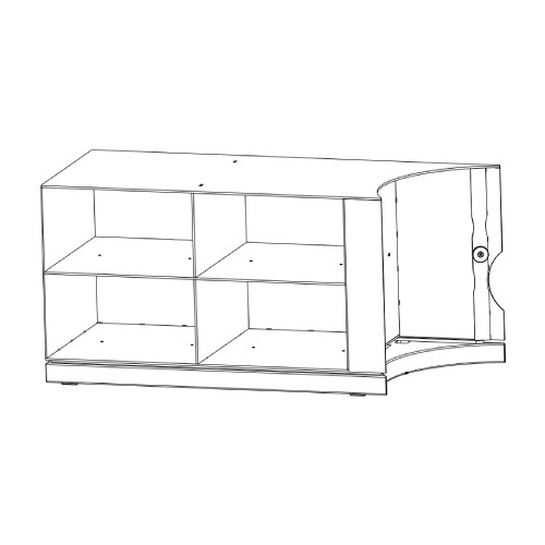 Austroflamm - Beistellbox links, b = 68,1 cm, h = 41,1 cm Kaminzubehör