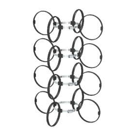 Montageschelle 4 Stück / Abstandshalter - Kunststoff - Tecnovis TEC-PP-FLEX