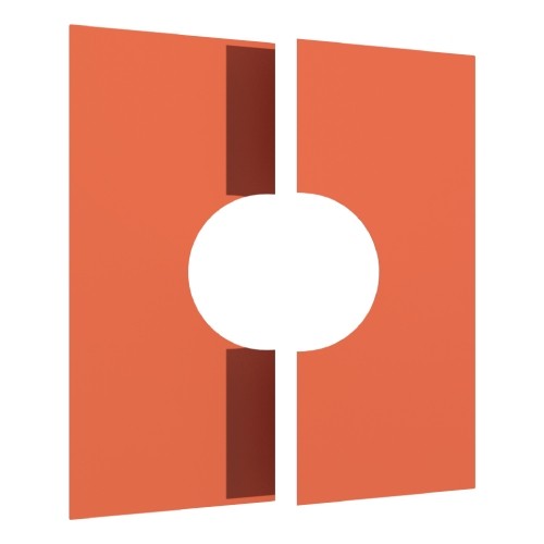Deckenblende, zweiteilig 1-65° aus Kupfer für Tecnovis TEC-DW-Classic Deckenblende, zweiteilig 1-65° aus Kupfer für Tecnovis TEC-DW-Classic