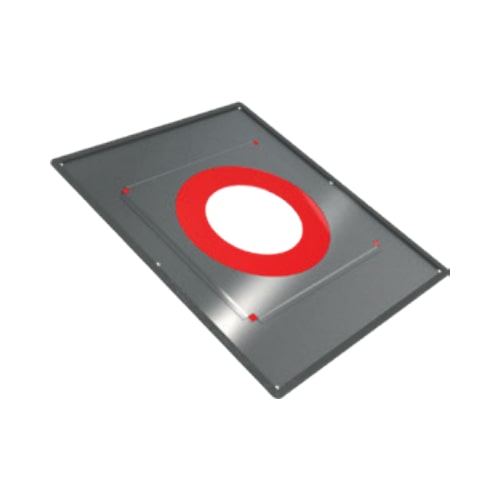 Deckenblende mit Dichtung für Dampfsperrenanbindung 0°-20° - Tecnovis TEC-DW-Classic und TEC-DW-Silver