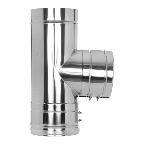 T-Anschluss 87° mit Wassernase - doppelwandig - Tecnovis TEC-DW-Classic