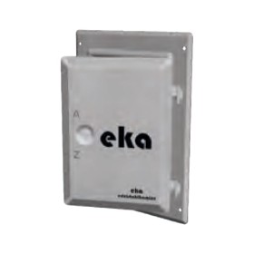 Edelstahltür 120x180 mm - einwandig - eka edelstahlkamine complex E