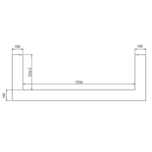 DRU - Einbaurahmen für Metro 100XT/3-41 RCH (8-seitig, B = 100 mm) Gaskaminzubehör