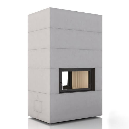 Brunner BSO 05 Tunnel EAS Kaminbausatz 12 kW Drehtür/Drehtür, wasserführend