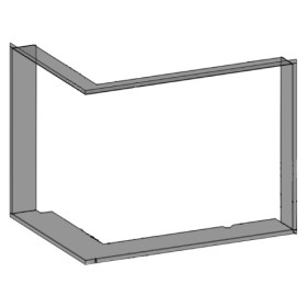 Austroflamm - 63x40x51 Designrahmen schieb links Kaminzubehör