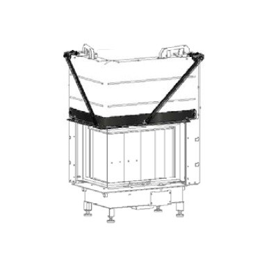 Kaminzubehör Cera Design - Tragrahmen für Kamineinsatz KLL (Traglast max. 250 kg)