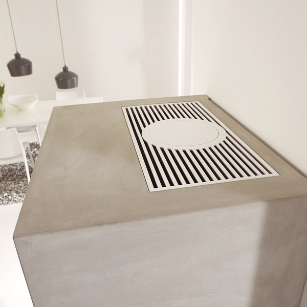 Camina S2 Kaminbausatz 5 kW Speicheranlage, Front Korpusbündig