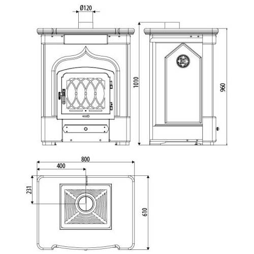 Sergio Leoni Giglio E Kaminofen 9,9 kW