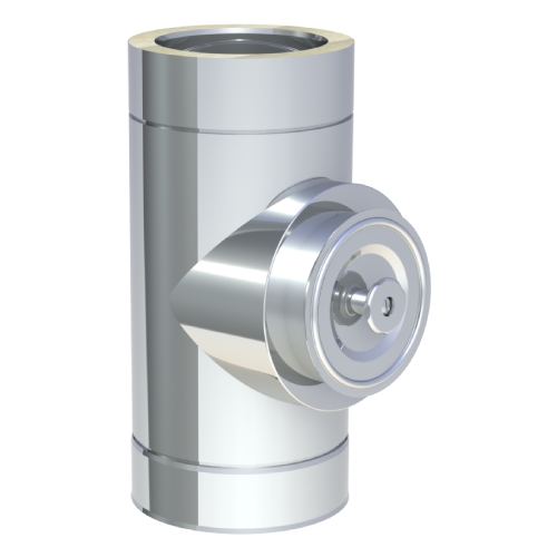 Reinigungselement, rund, bis 400 °C (für Öl und Gas)- doppelwandig - Tecnovis TEC-DW-Standard