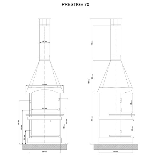 Wamsler Prestige 70 Grillkamin