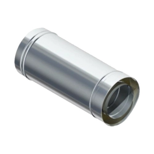 Rohr 500 mm kürzbar mit Doppelwandfutter und Klemmband - doppelwandig - Raab DW-FU Rohr 500 mm kürzbar mit Doppelwandfutter und Klemmband - doppelwandig - Raab DW-FU