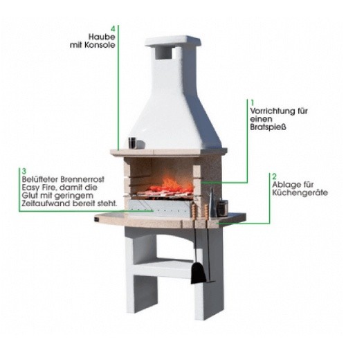Grillkamin Sunday Touareg Bio Crystal Gartengrillkamin