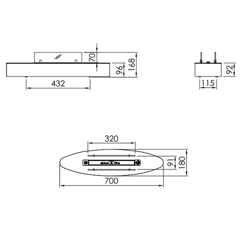 Bioethanol Kamin Spartherm Ebios Fire Elipse Base Mini